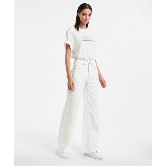 Free People x Ksubi Kicker Jean Blizzard Wide Leg Jeans $260Sz 25